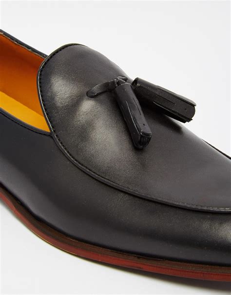 Lyst Aldo Miniera Leather Tassel Loafers In Black For Men