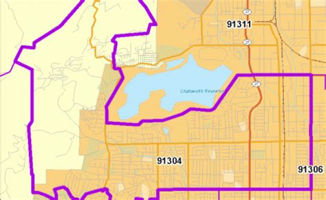 Zip Code Map Of 91304 Demographic Profile Residential Otosection