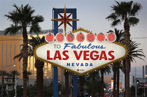 Crosses Have Been Placed Behind Las Vegas Iconic Entry Sign