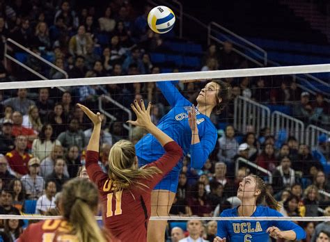 Womens Volleyball Defeats Usc In Five Sets After Back And