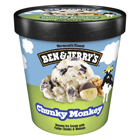 Ben And Jerrys Chunky Monkey Banana Ice Cream Pint 16 Oz