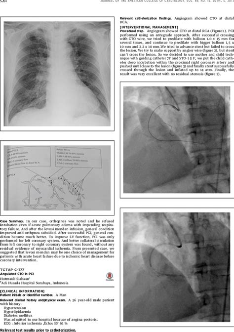 Tctap C 177 Angulated Cto In Pci Journal Of The American College Of