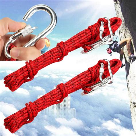8mm Safety Climbing Rope Rappelling Rope Auxiliary Outdoor Gear 9kn