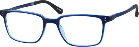 blue rectangle eyeglasses 20159 zenni optical eyeglasses