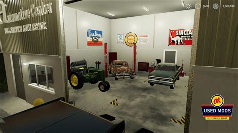 Automotive Center Local Garage With Workshop V10 Fs19 Mod