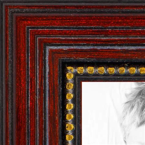 Arttoframes Custom Picture Poster Frame Red Cherry With Beads 1 Wide