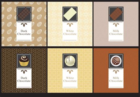 Apli places templates at your disposal so you can personalise your printable labels. Chocolate Labels - Download Free Vector Art, Stock ...