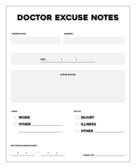 8 Best Images Of Blank Printable Doctor Note Pdf Fake Doctors Note