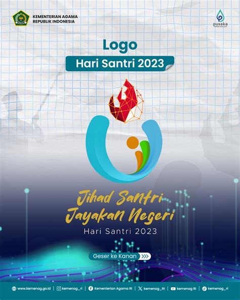 Makna Dan Filosofi Logo Hari Santri 2023 Jihad Santri Jayakan Negeri