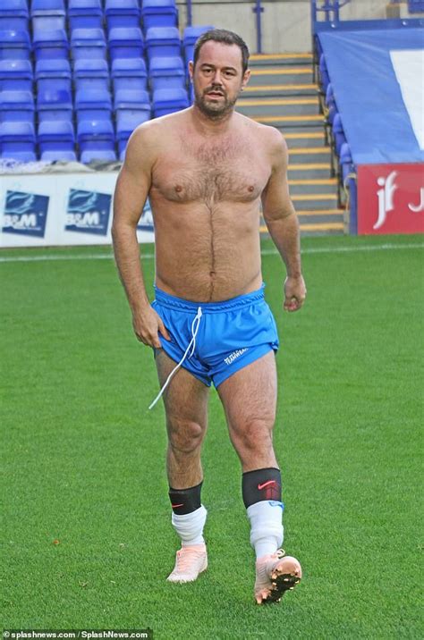 Danny Dyer Goes Topless At James Bulger Memorial Trust Charity Football