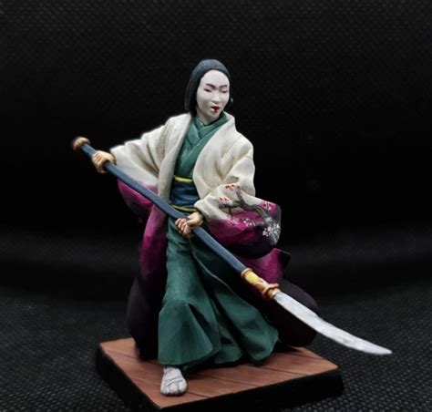 Female Samurai With Naginata By Sergarm7 · Puttyandpaint