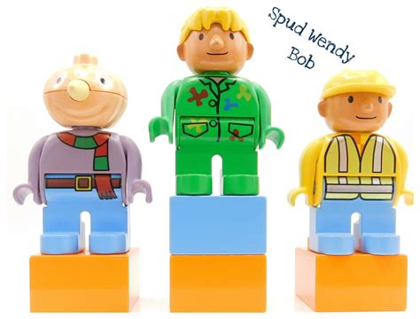 Lego Duplo Bob The Builder Naughty Spud Bob And Wendy Retired Figures Bag