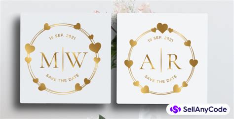 Wedding Heart Logo Templates Source Code Sellanycode