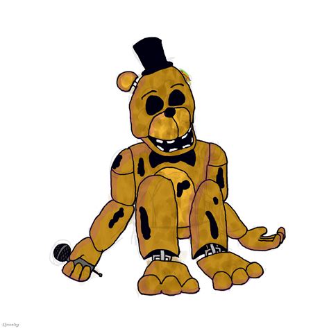 Golden Freddy ← A Horror Speedpaint Drawing By Wewky Queeky Draw