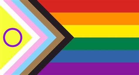 Progress Pride Rainbow Flag Symbol Of Lgbt Community Vector