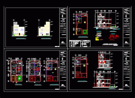 Free download landscape design dwg library. Three Story House with Garden 2D DWG Full Plan for AutoCAD ...