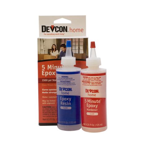 Glu 72090 Devcon Epoxy 5 Minute Epoxy 4 12 Ounce Bottles 2 Bottles