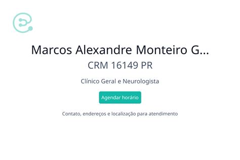 Marcos Alexandre Monteiro Gomes Especialista Clínico Geral Em Curitiba Pr