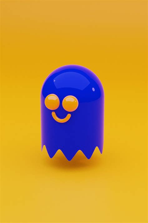 Pacman Ghost Designed With Blender 3d Ghost Design Pacman Ghost