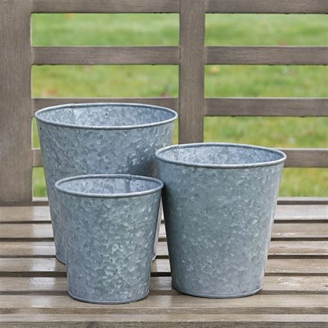 Buy Single Galvanised Pot Delivery By Crocus