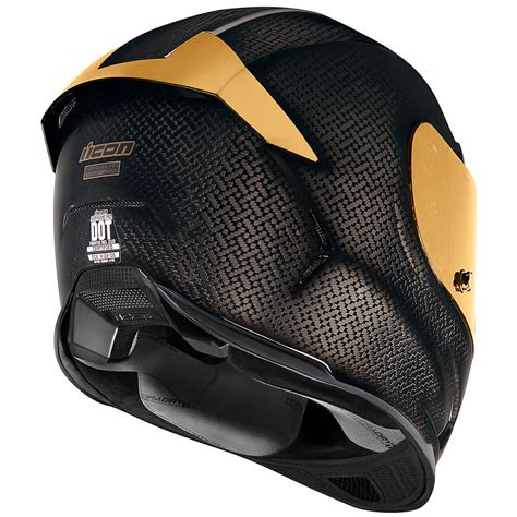 Icon Airframe Pro Gold Carbon Motorcycle Helmet Get Lowered Cycles
