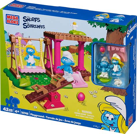 Mega Bloks Smurfs Playground Building Playset Uk Toys And Games
