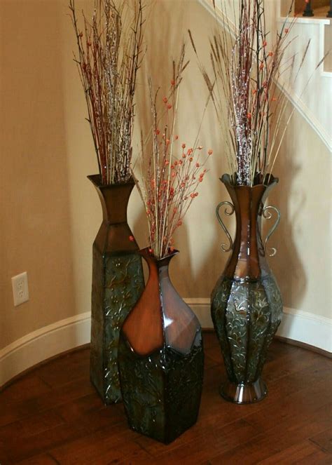 Pin By Mrs Glo On Entryway Decor Floor Vase Decor Floor Vase Floor Flower Vases