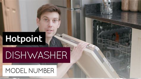 How To Find Your Dishwasher Model Number By Hotpoint Youtube