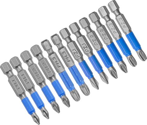 Uenhoy Pcs Magnetic Phillips Pozidriv Screwdriver Bit Set Ph