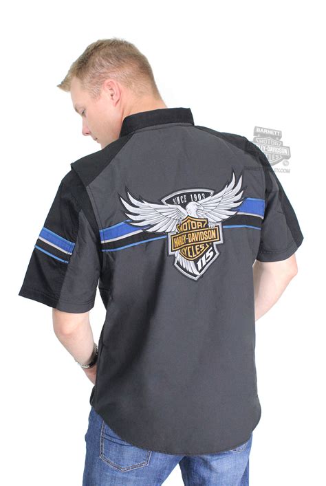 Harley Davidson Mens Th Anniversary Performance Vented Charcoal