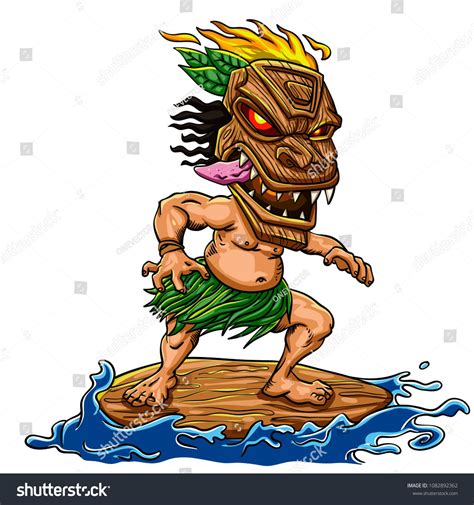 Tiki Man Cartoon