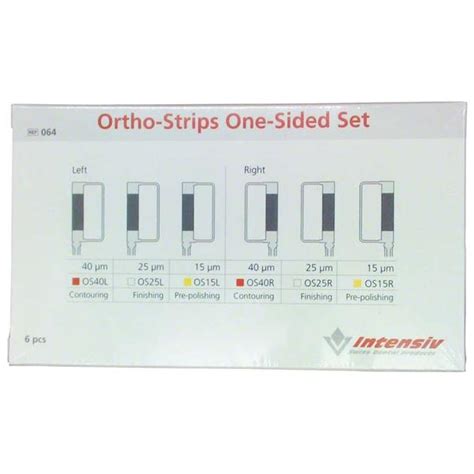 set ortho strips one sided oscillating diamond strips intensiv