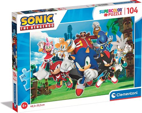 Clementoni 27159 Sonic Supercolor Sonic 104 Pieces Jigsaw Puzzle For