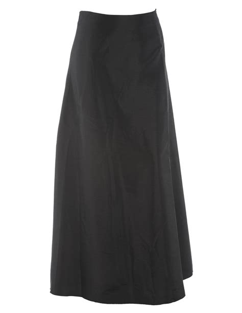 A Line Taffeta Skirt Plus Size Skirts Maxi Skirt Black Skirts