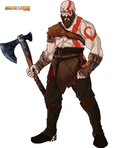 The Ga Hq Vg Character Art Collaboration Kratos The God Of War Game Art Hq