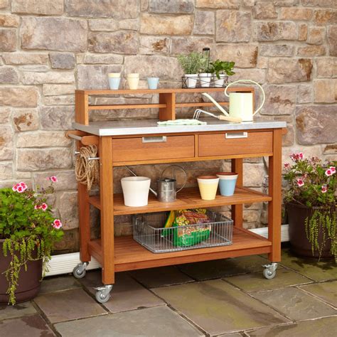 22 Potting Bench Woodworking Plans