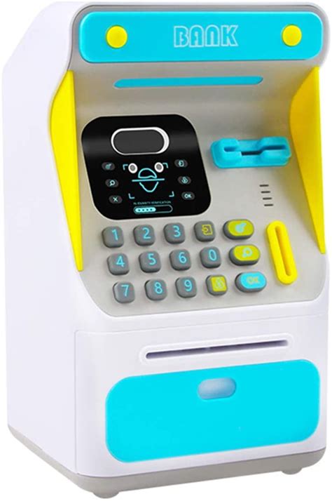 Mini Atm Money Bank With Electronic Lock Face Recognition Auto Scroll