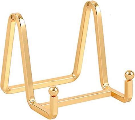 Tatuo 4 Packs Plate Holder For Display 4 Inch Gold Plate
