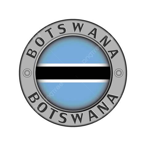 ボツワナの名前が記された円形のメダリオン国の紋章が目立つように表示されている ベクターイラスト画像とpngフリー素材透過の無料ダウンロード Pngtree