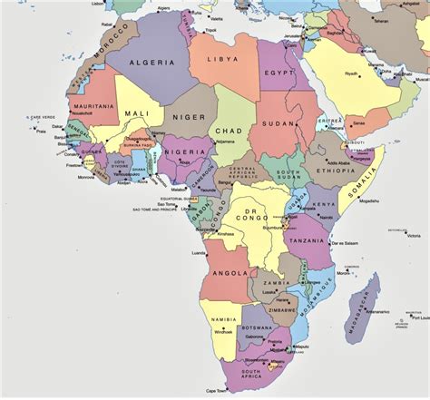 En Alta Resolucion Detallado Mapa Politico De Africa Con Las Marcas De Images