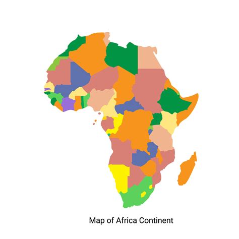 Colorful Map Of Africa Africa Regions Political Map With Single Countries Drawing Of Africa Map