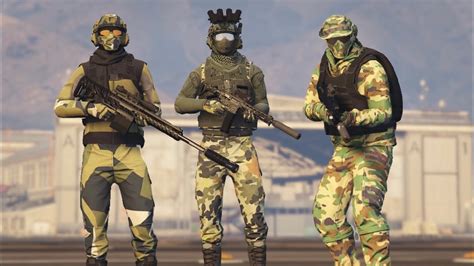Gta 5 Online Military Outfits After Cayo Perico Update Youtube