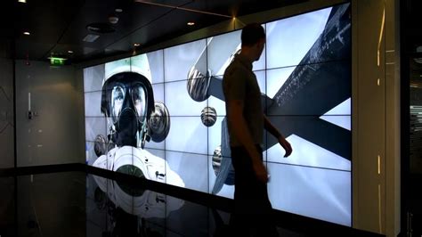 Worlds Largest Kinect Driven Interactive Video Wall Youtube