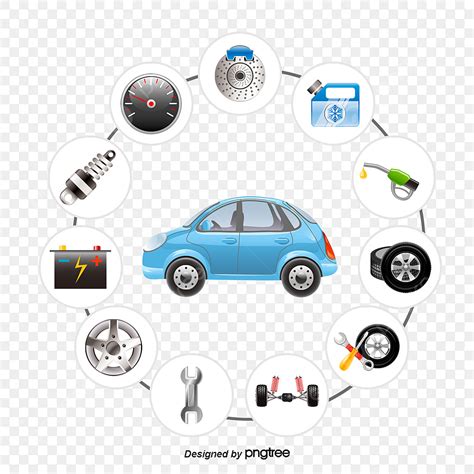 Auto Parts Png Picture Vector Cars And Auto Parts Car Clipart Vector