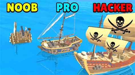 Noob Vs Pro Vs Hacker Pirate Attack Sea Battle Youtube
