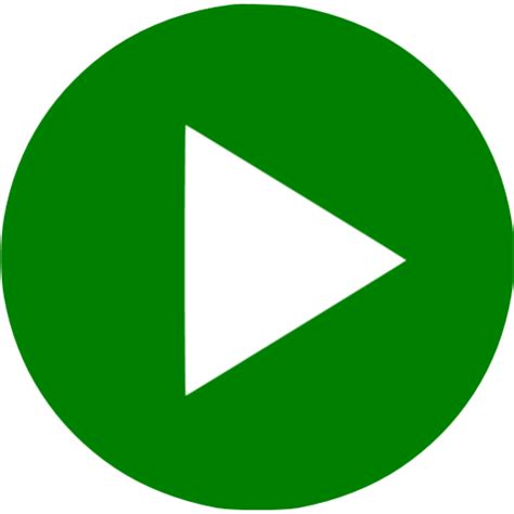 Green Video Play Icon Free Green Video Icons