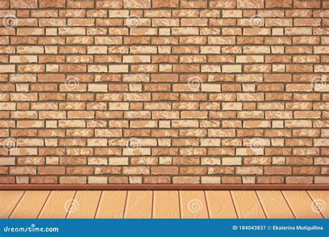 Interior Brick Wall Wooden Floor Stock Illustrations 18537 Interior