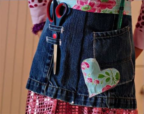 57 Craft Ideas Using Old Denim Jeans Feltmagnet Crafts