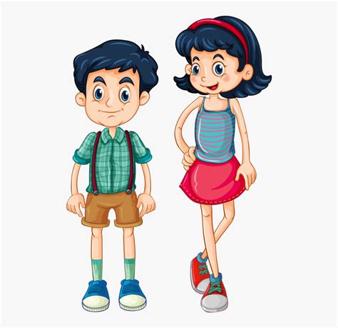 Siblings Cartoon Free Transparent Clipart Clipartkey