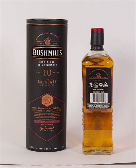 Bushmills Single Malt Irish Whiskey Causeway Collection Aged For 10